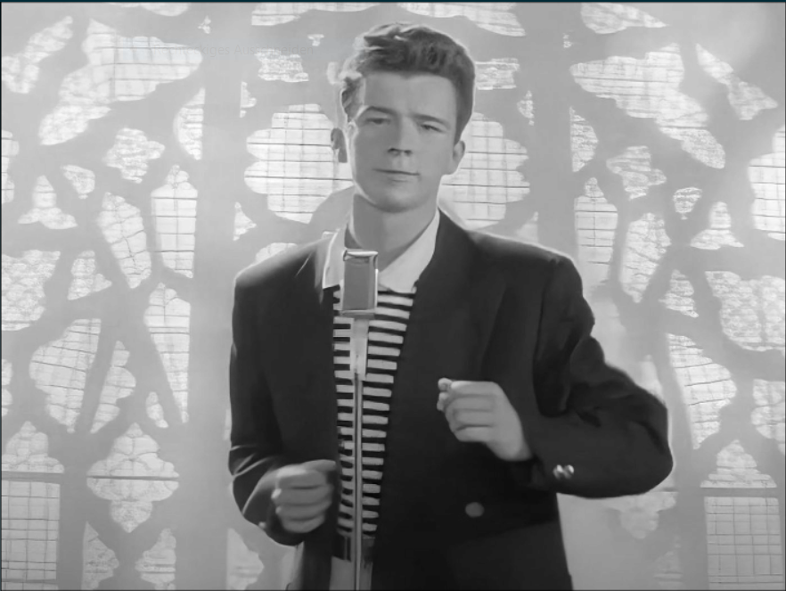 Lithophane Rick Roll 4k