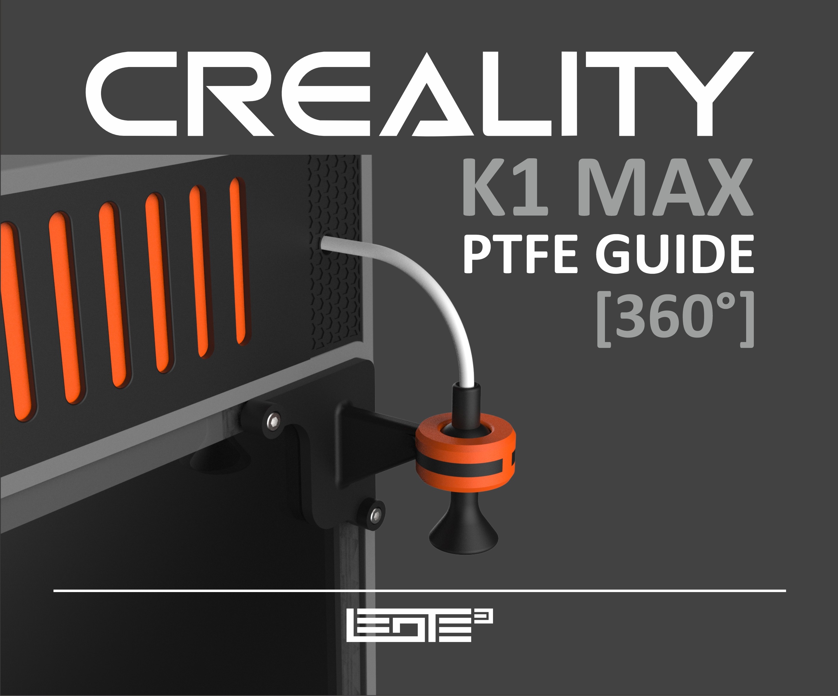 CREALITY K1max - PTFE TUBE GUIDE [FOR K1max LID RISER V3 - FRAME EXTENSION KIT]