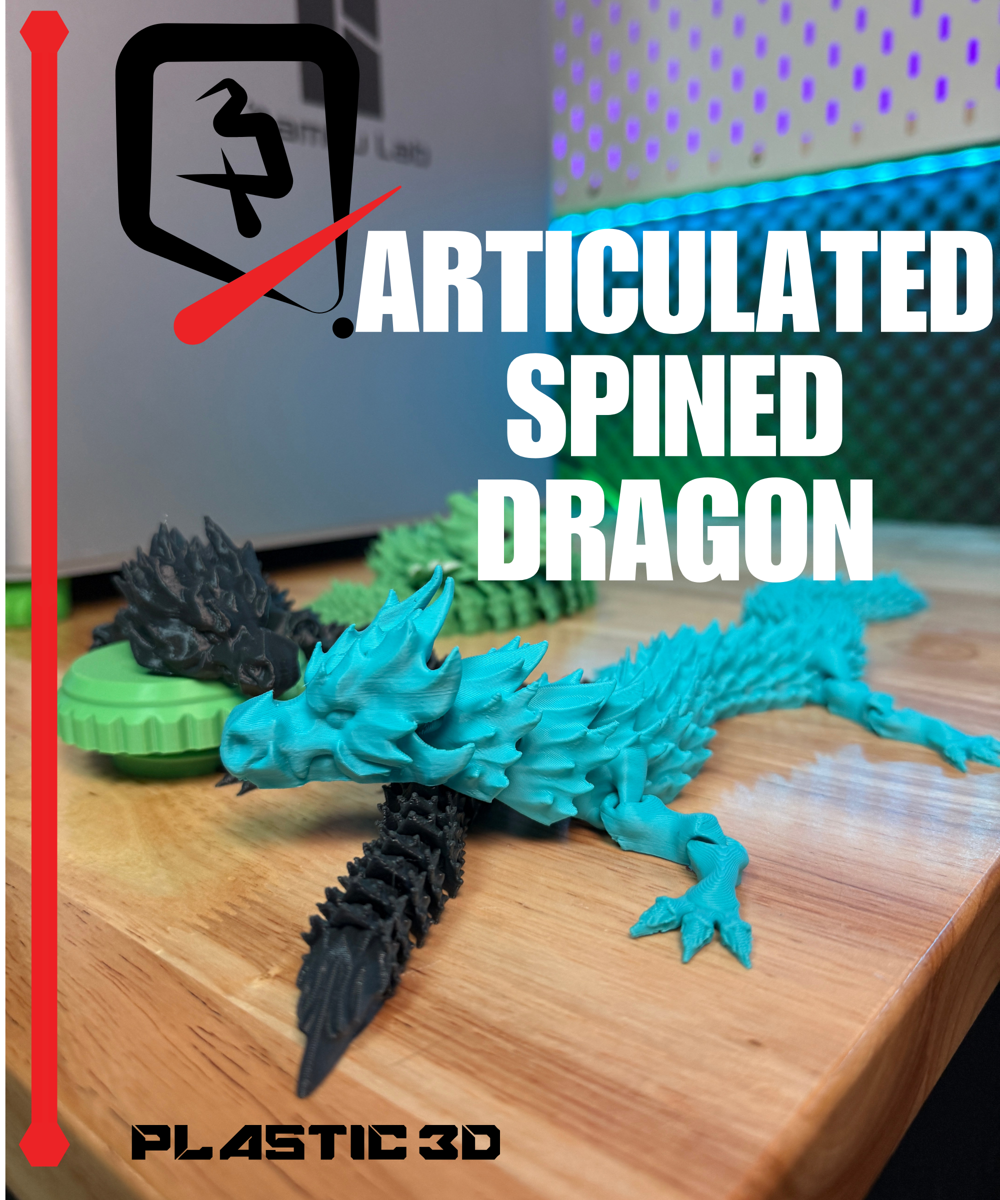 Articulated  Dragon 1- Spined