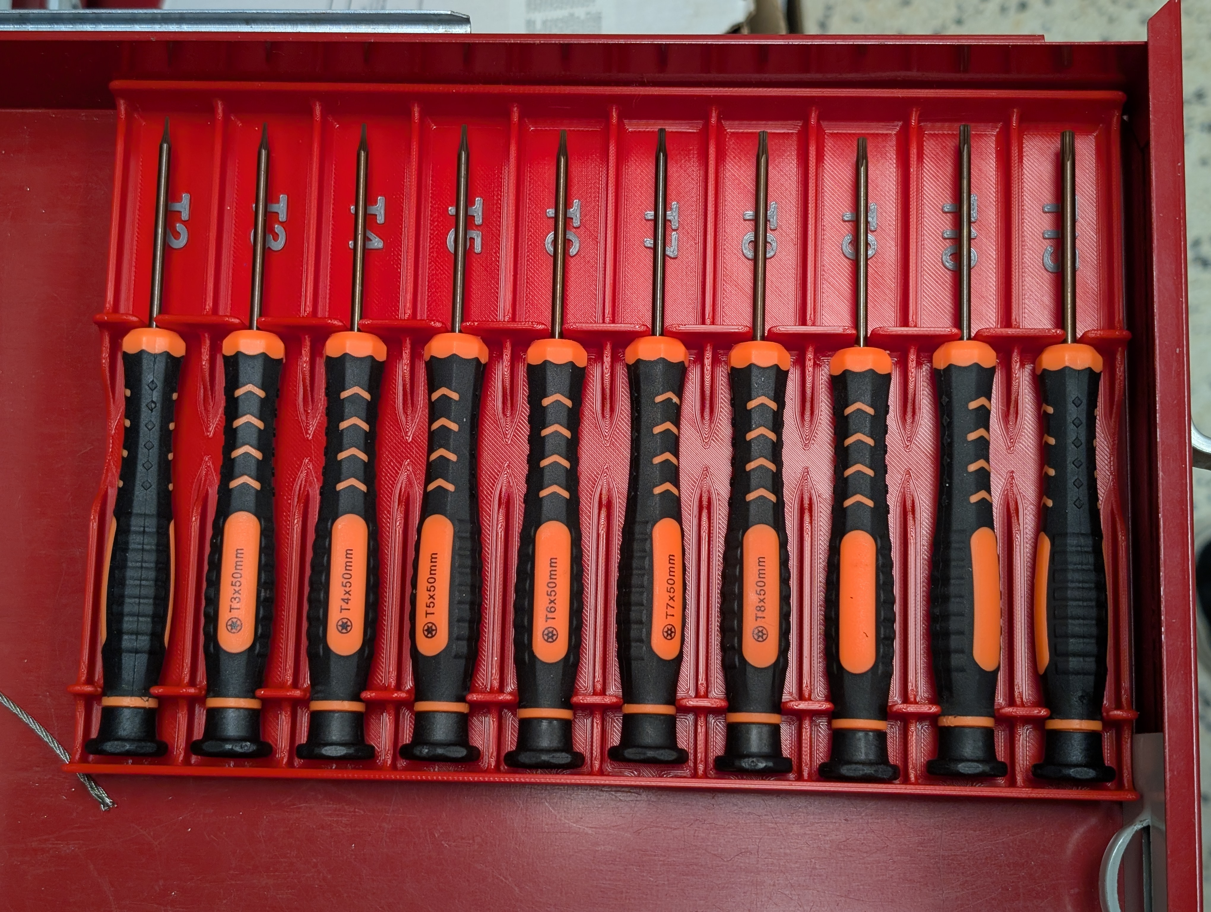 Teckman Torx Security Screwdriver Set Holder Tray