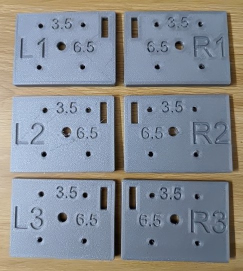 Creality K1 & K1 Max Triple Z 132mm Drill Guides