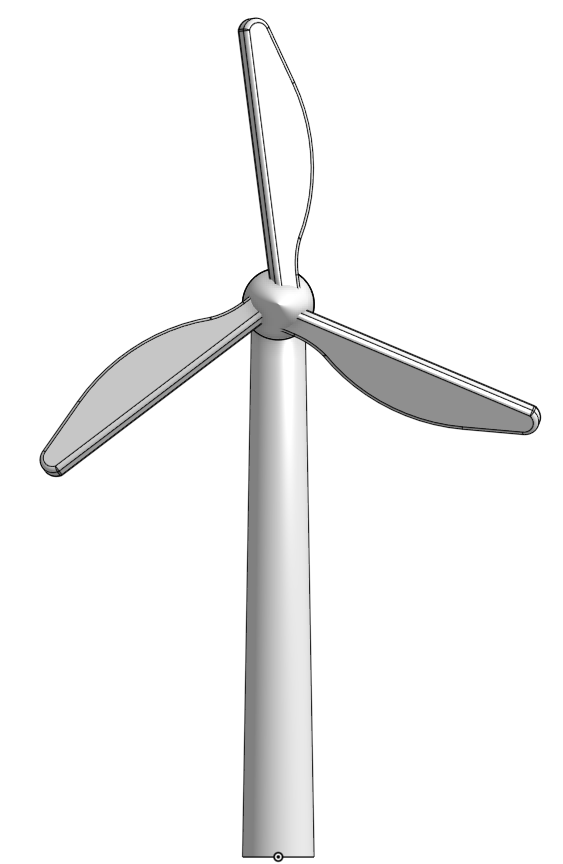 Spinning Model Wind Turbine