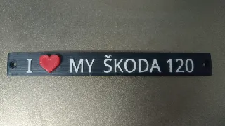 Škoda 120 rear badge