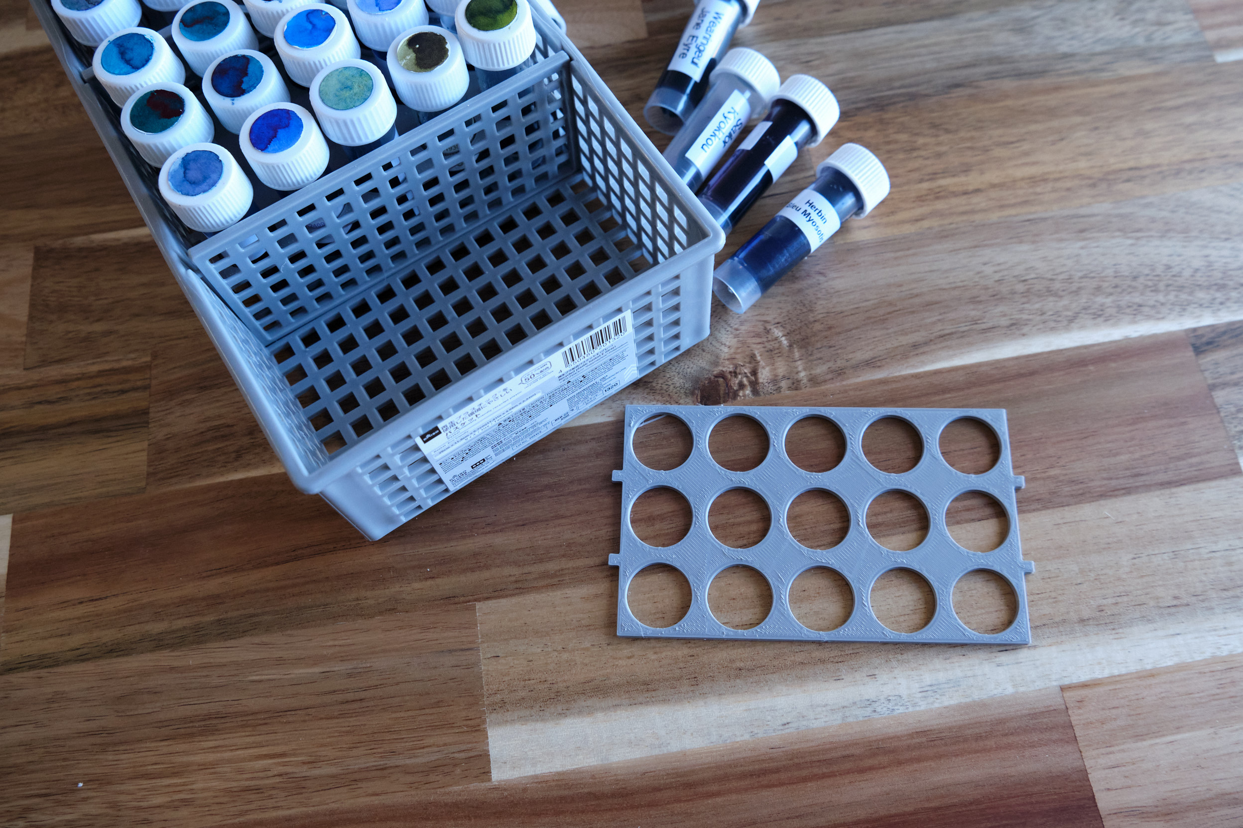 Ink Vial Insert for Daiso Japan Basket