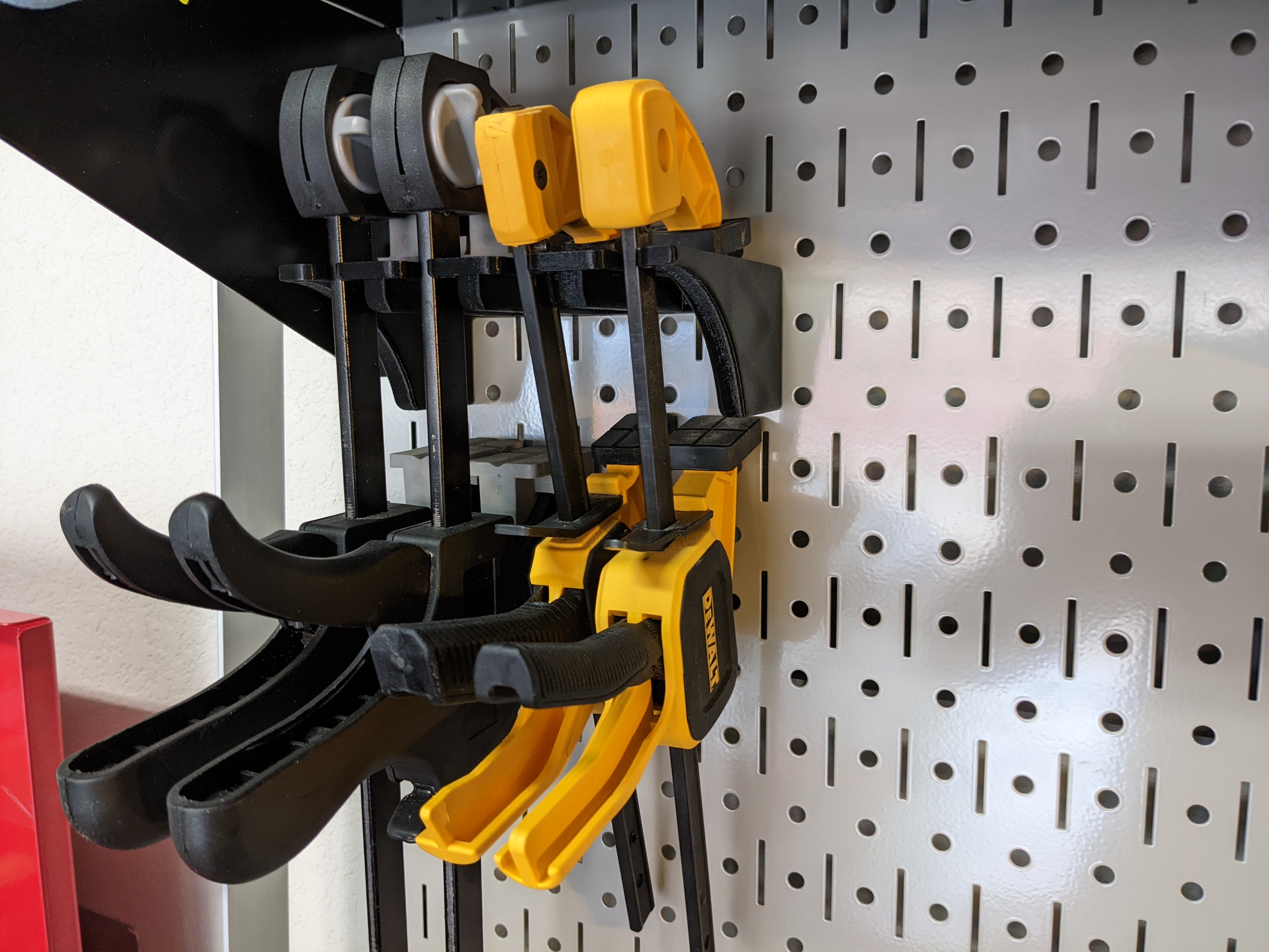 F-Clamps Rack for Wall Control Pegboard