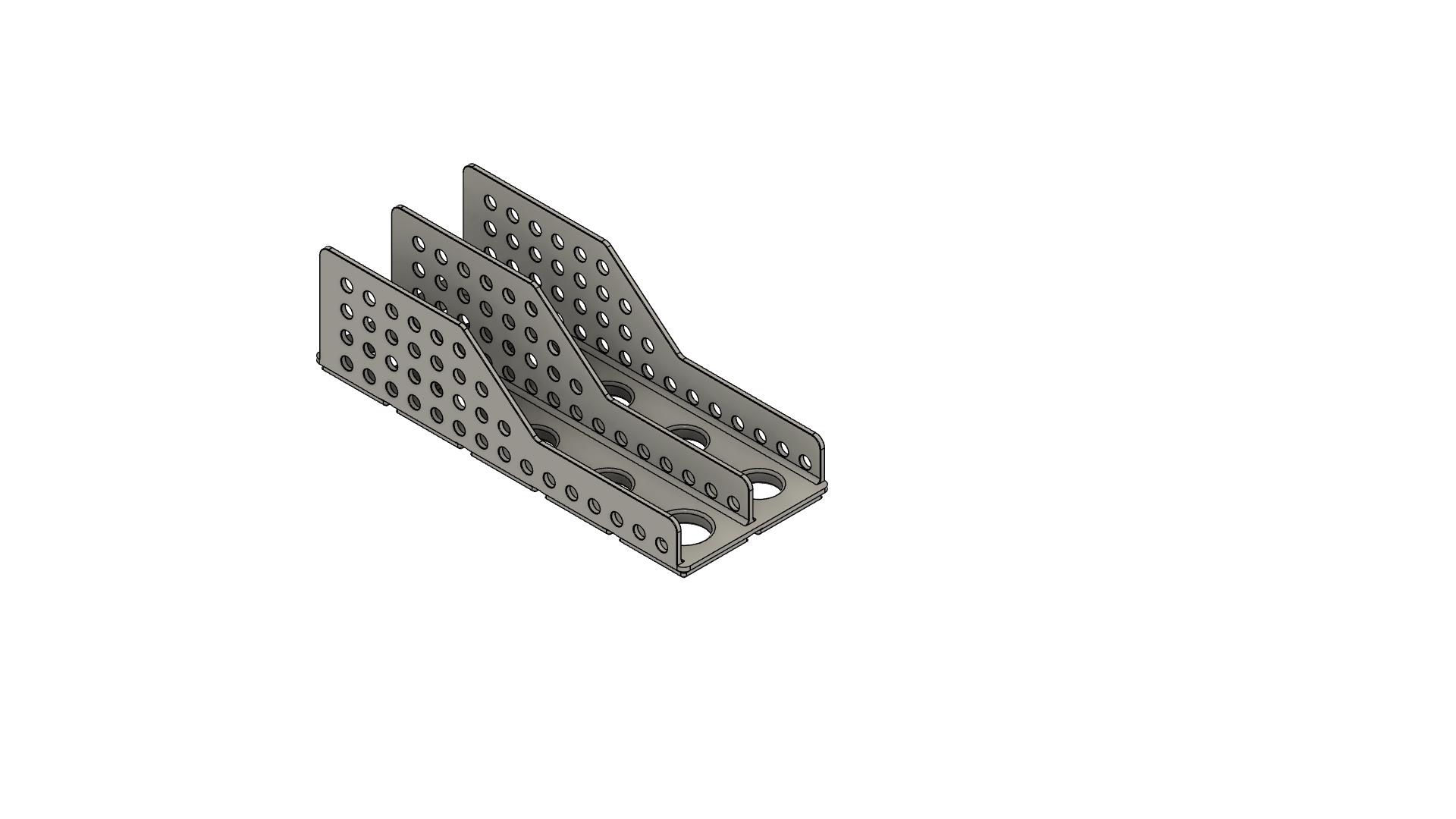 Miniatura 2 do modelo 3D Gridfinity Pliers Rack Modified