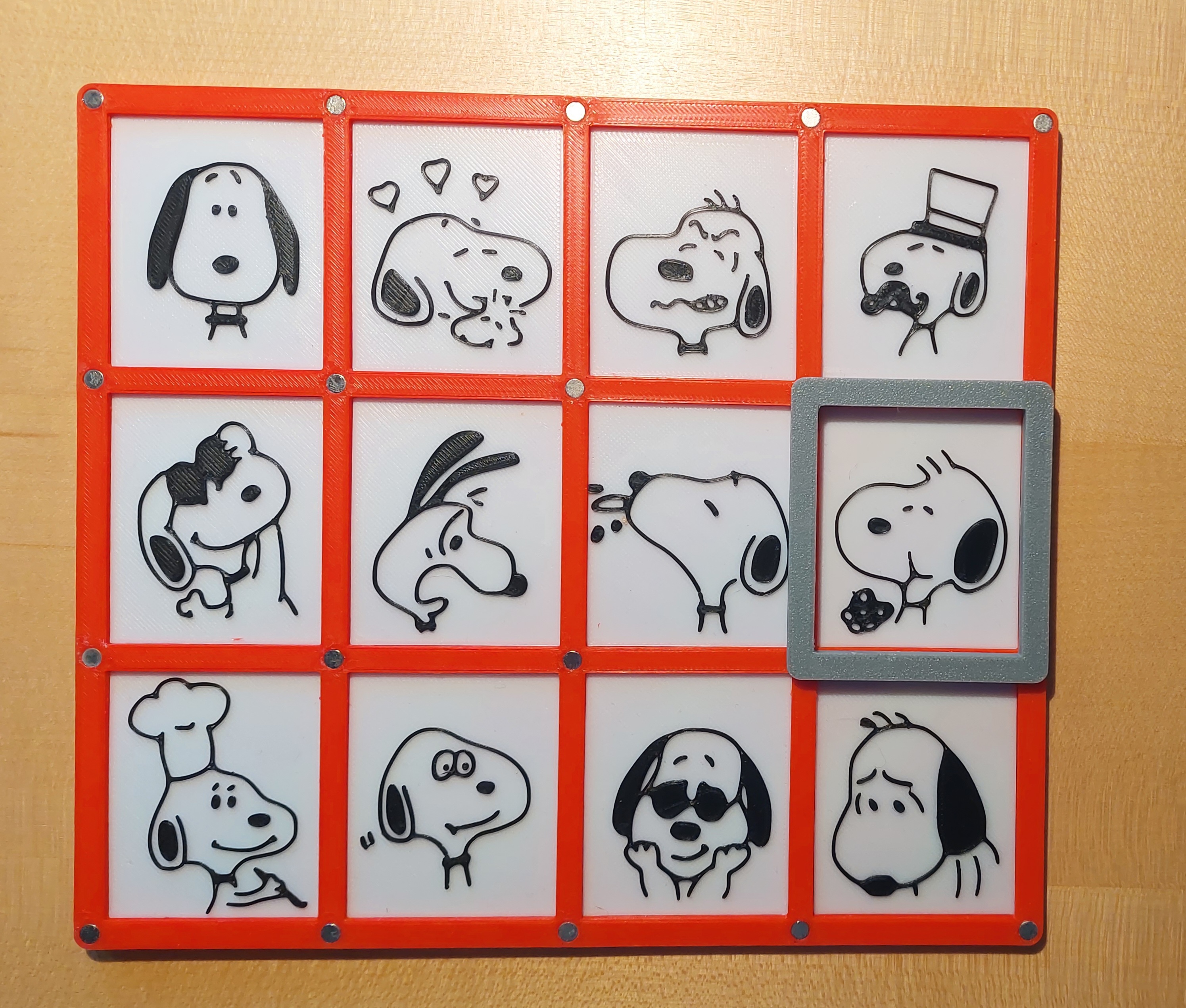 Snoopy Magnet Emotion Board - Show Your Mood Playfully!