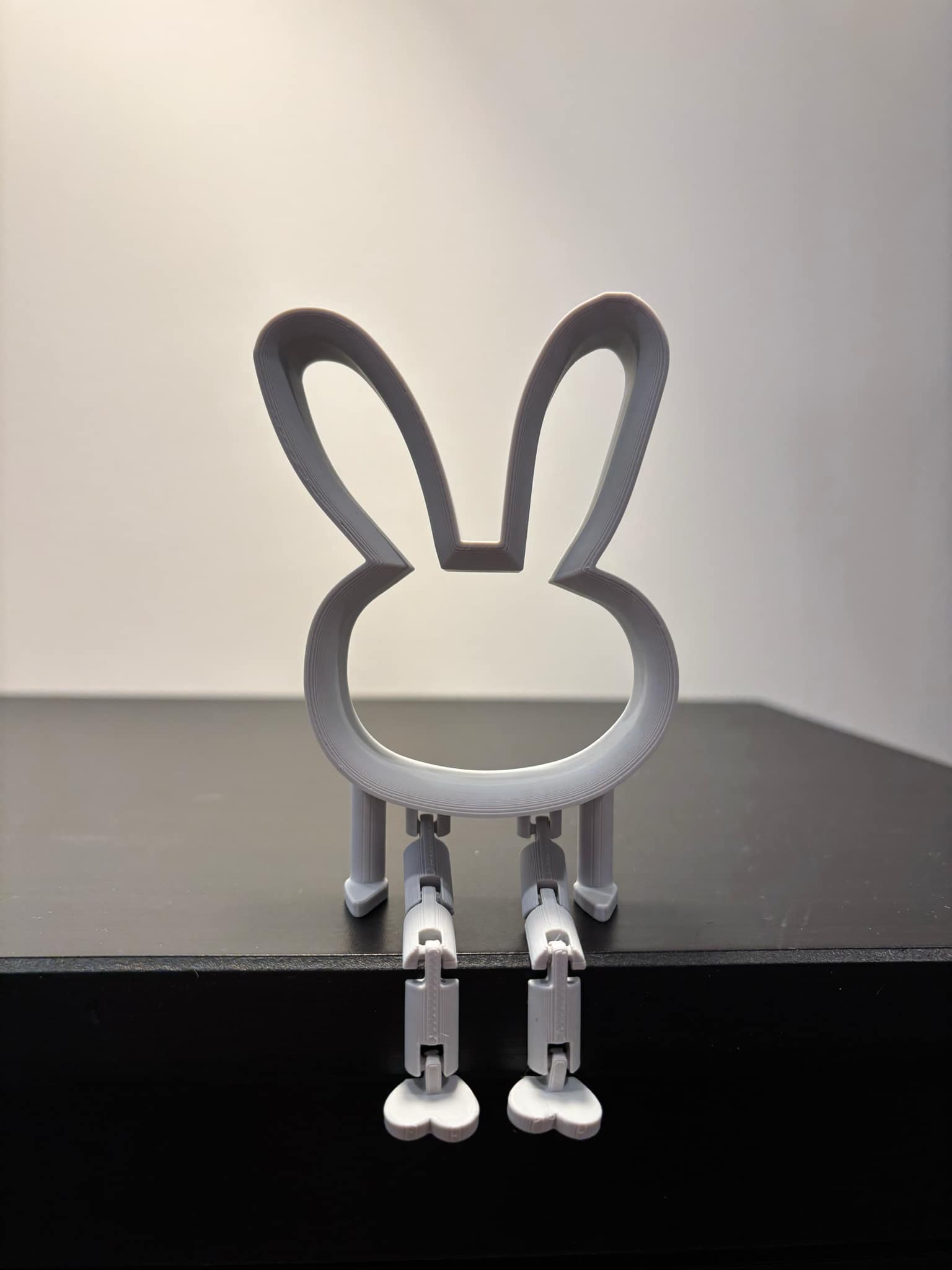 Easter bunny with articulated legs