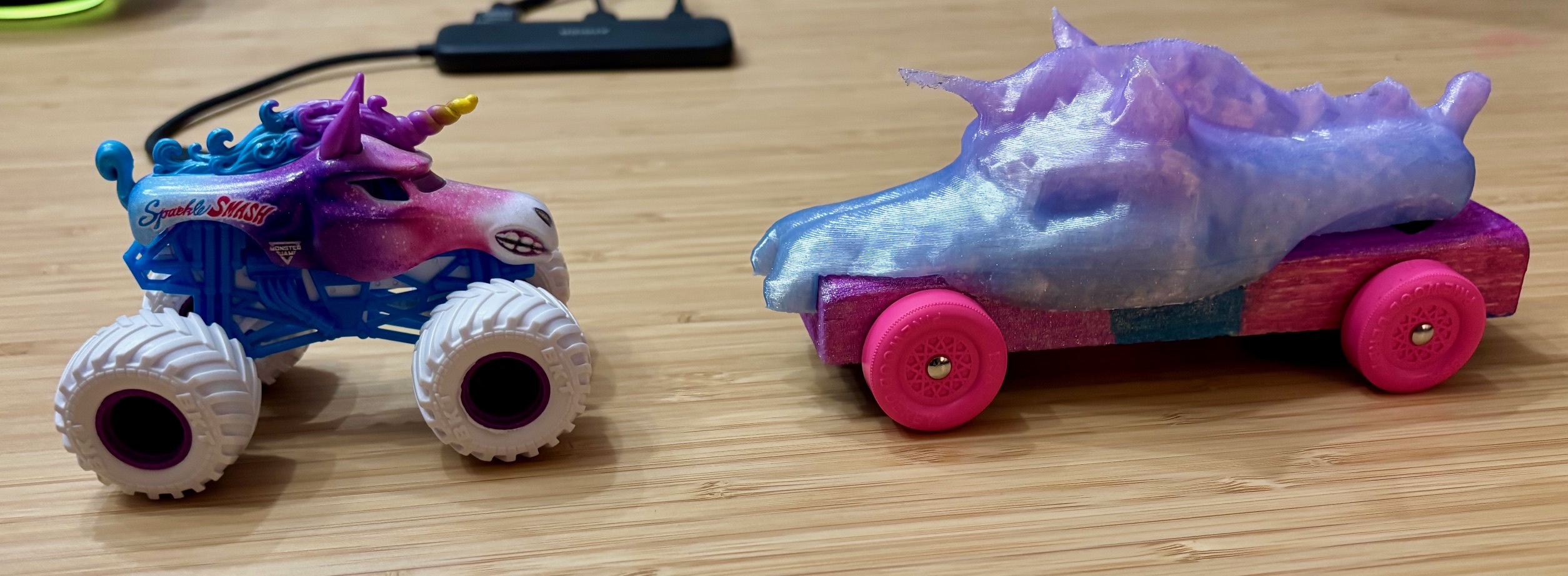 Pinewood Derby Unicorn Shell