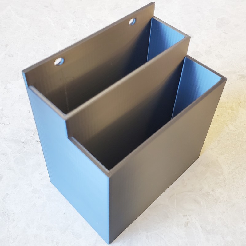 Desktop Items Bin - wall or slatwall mount
