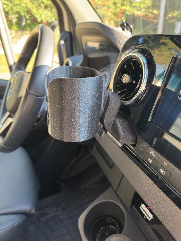 Add-on Cup Holder for Mercedes Sprinter Vans (later models), preview image from the creator on Printables