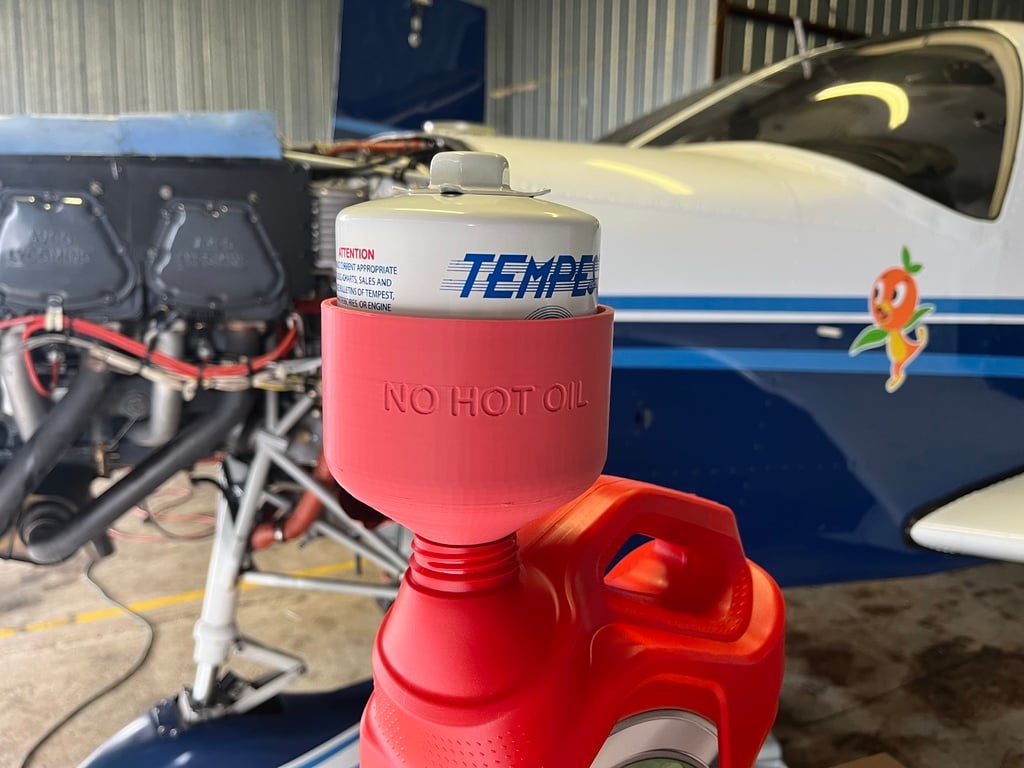 Aircraft Oil Filter Drain Funnel