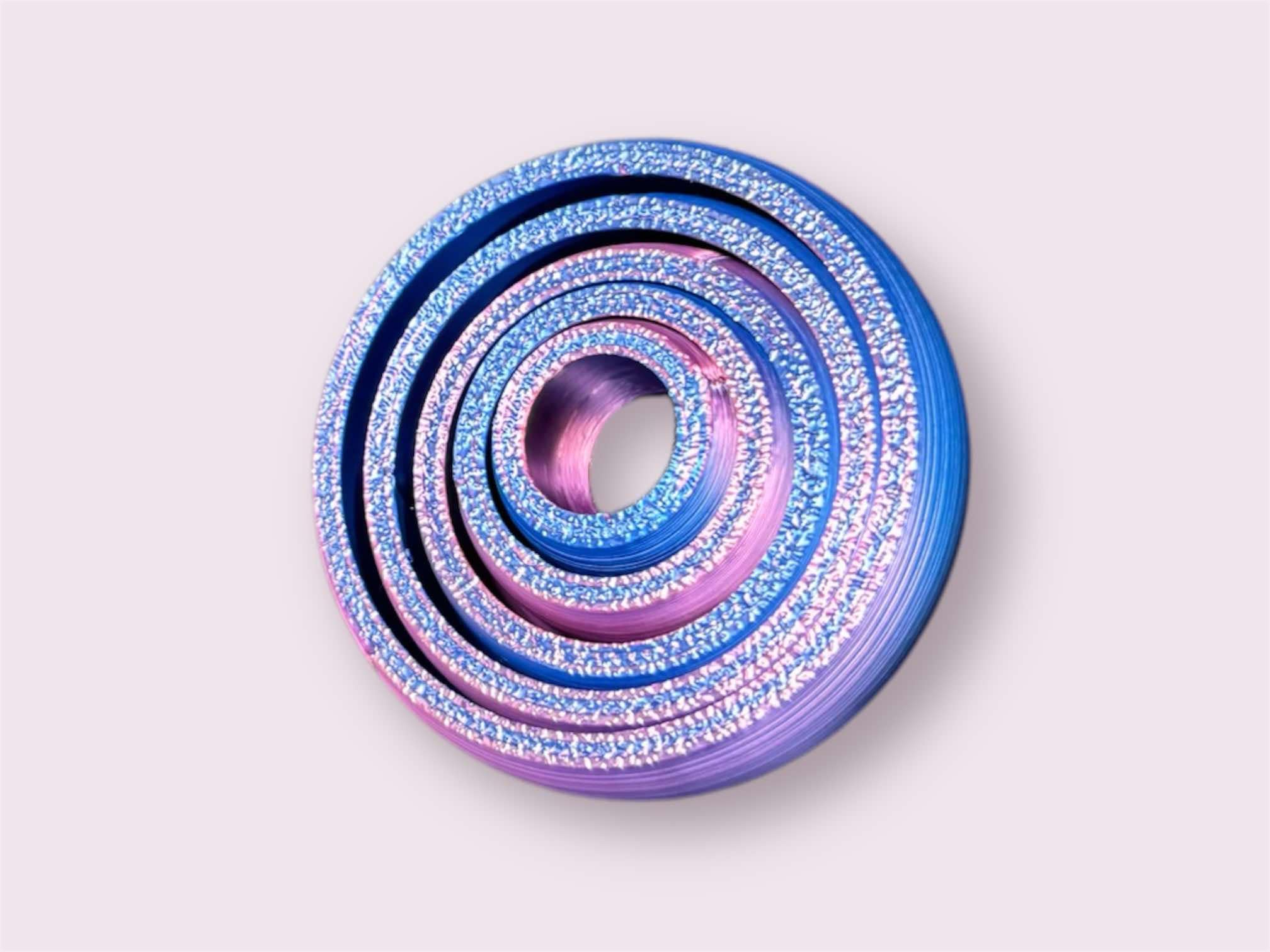 Five ring gyro spinner fidget toy