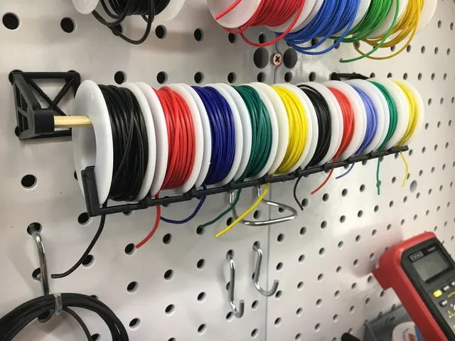 Peg Board wire holder