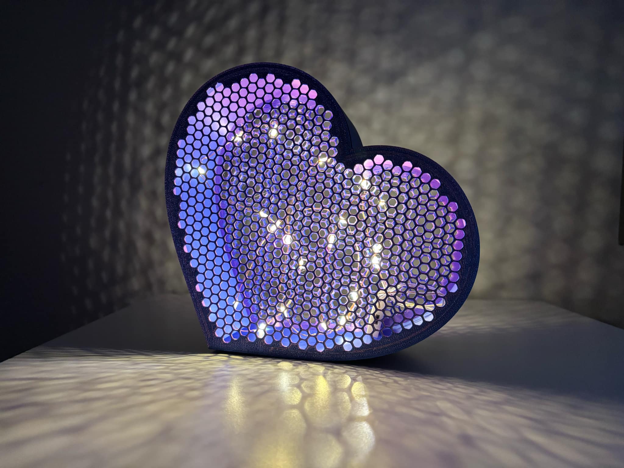 Valentine's Day Fairy light heart box