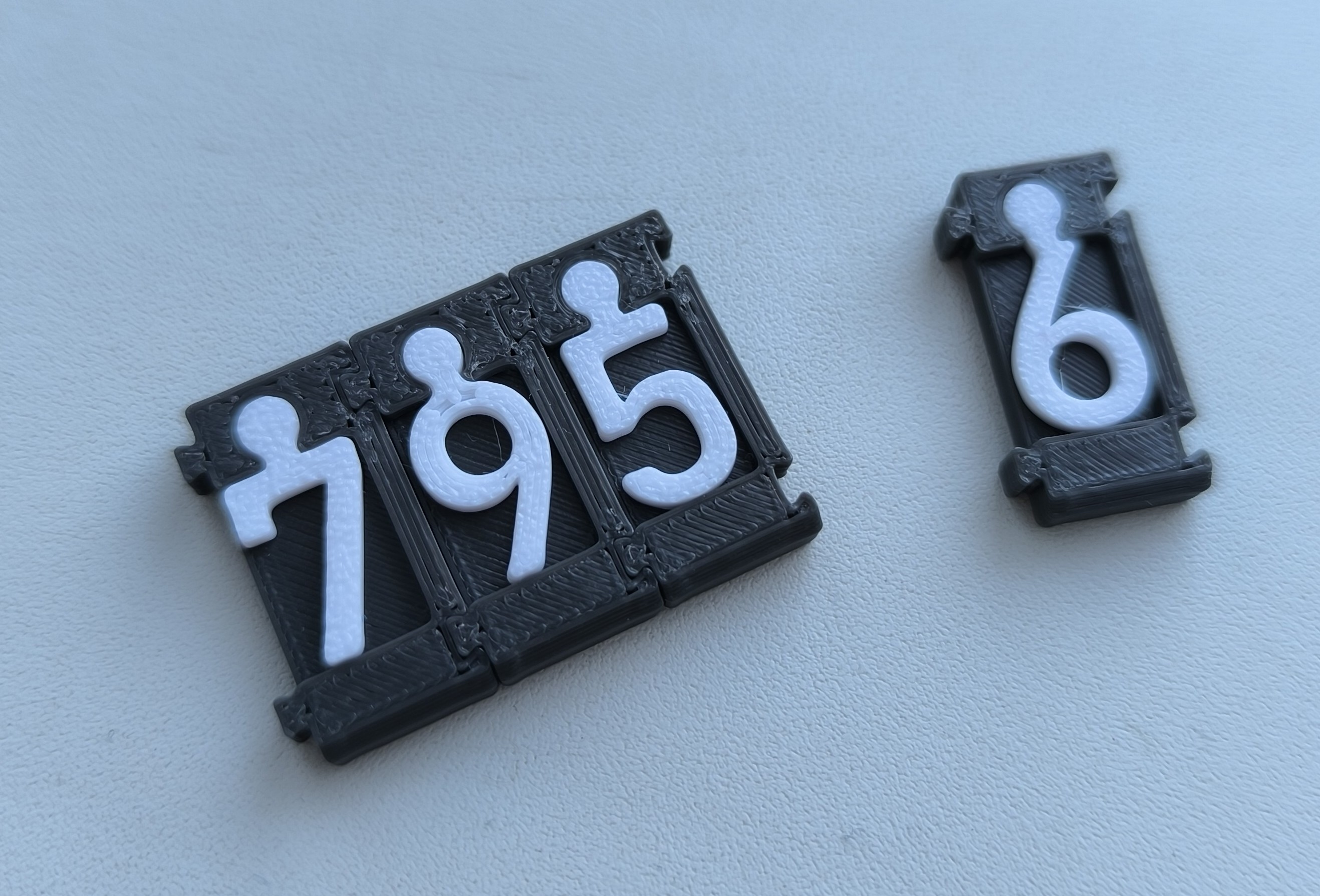 Composite panel - numbers for different tasks
