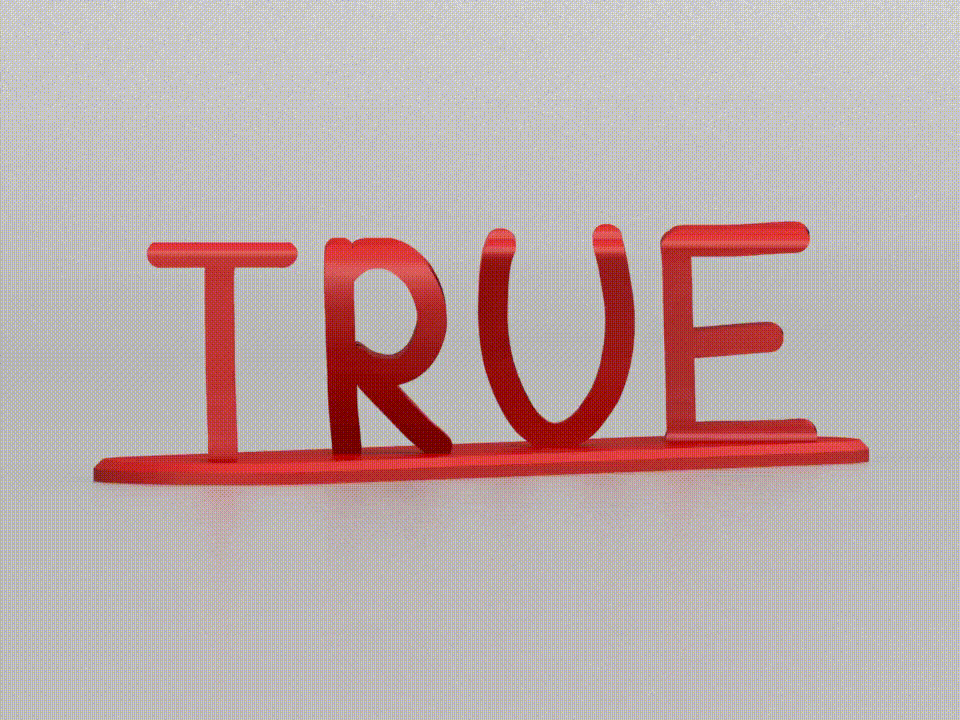 True Love Text Illusion