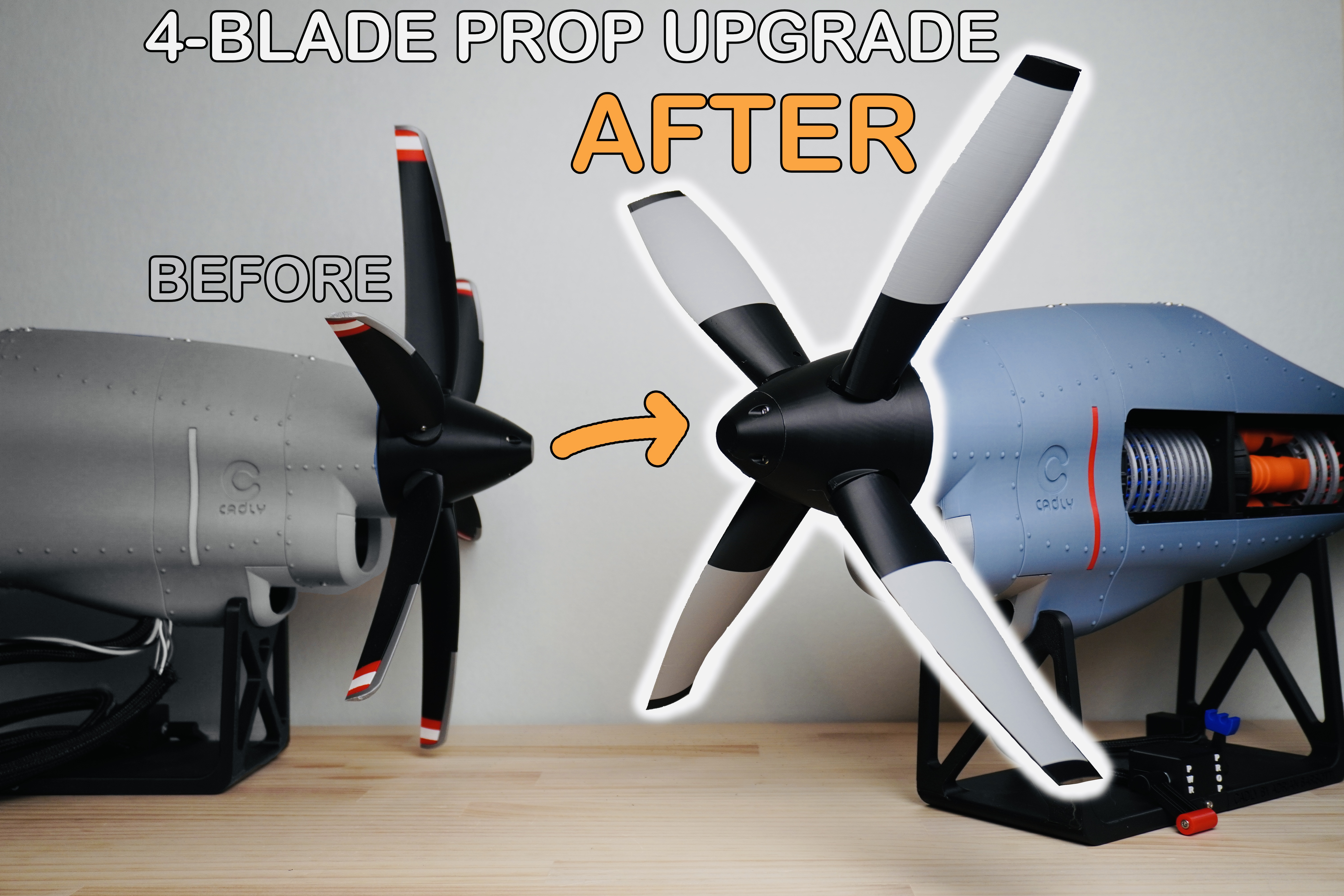 TurboProp Upgrade 4-Blade Propeller