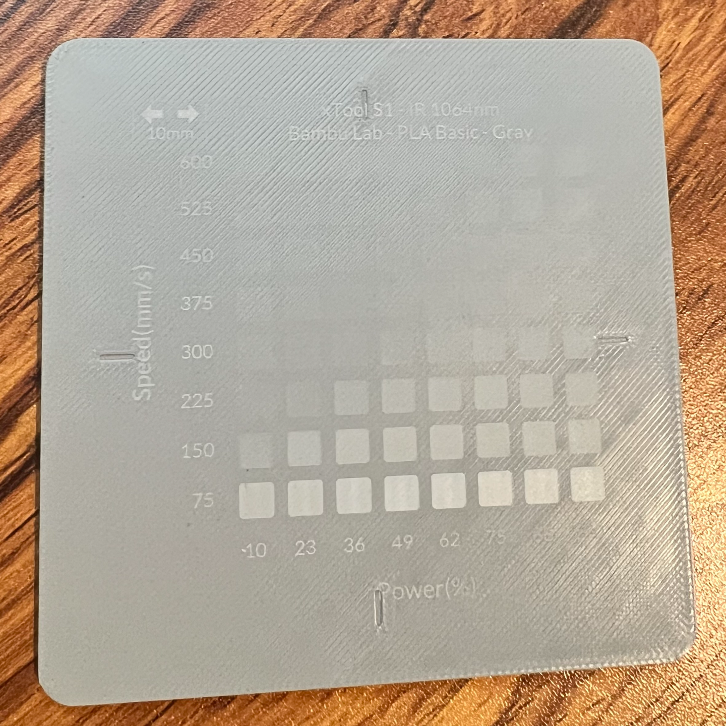 xTool Material Test Array Coupon — miniatura 2