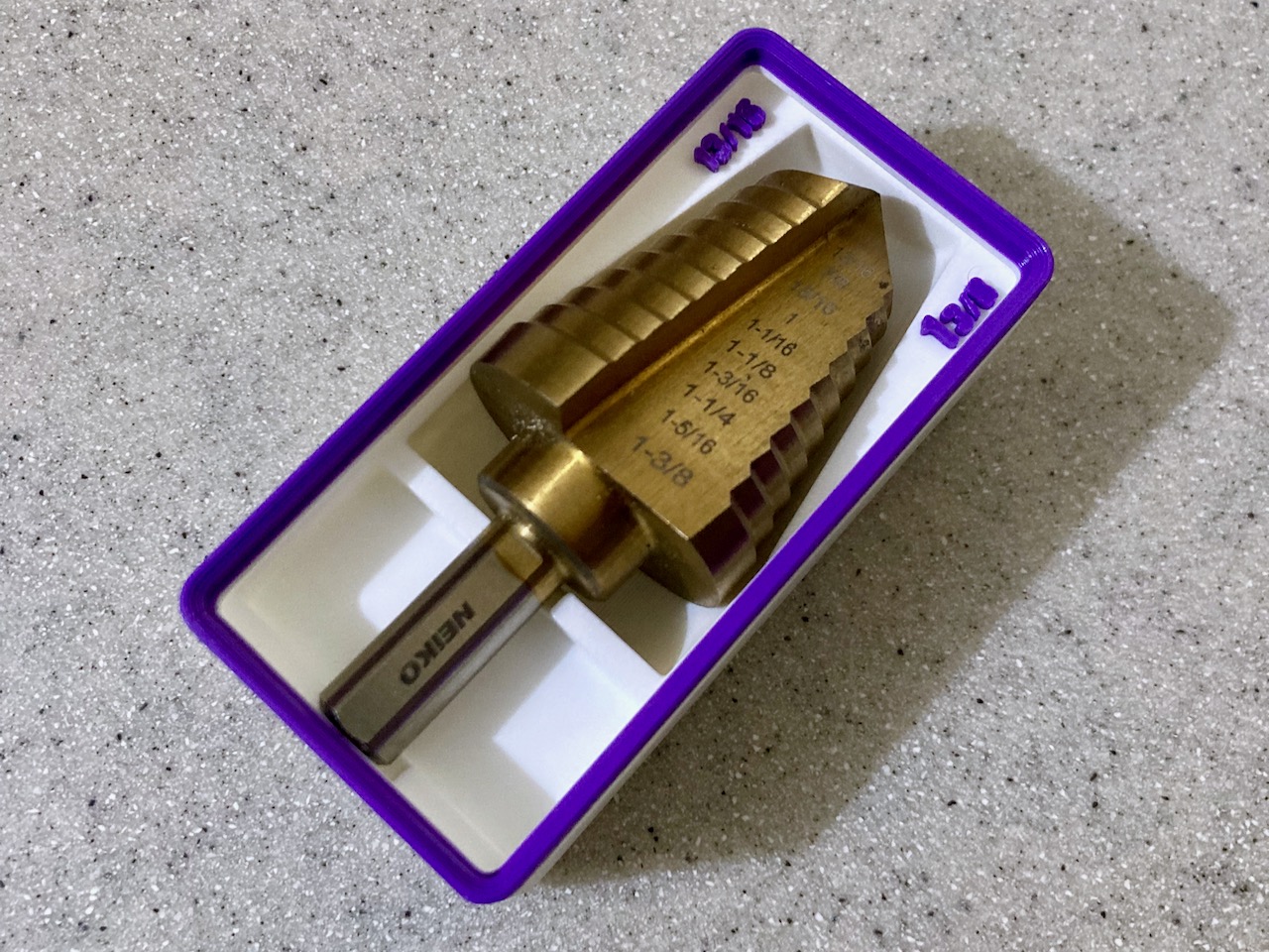 Neiko 10188A Step Drill Bit Gridfinity Holder