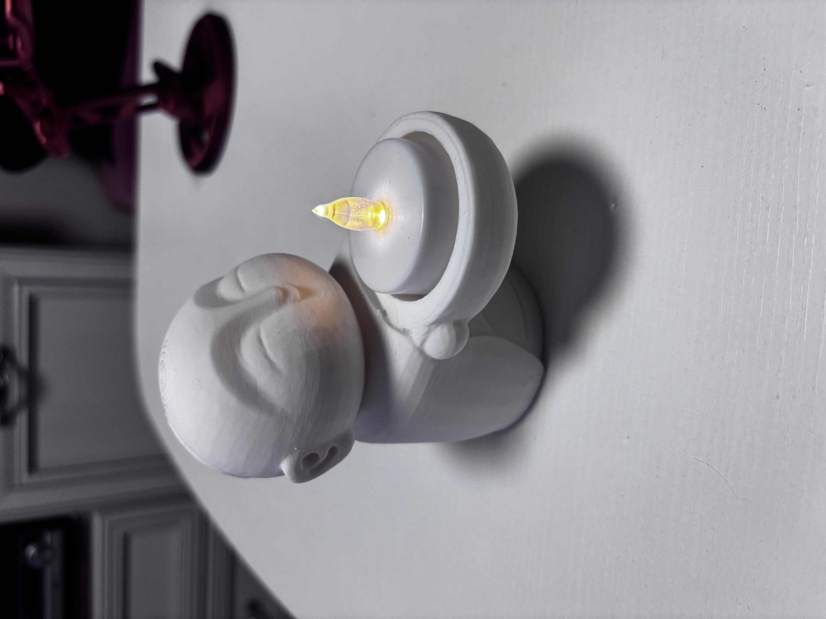 Buddhist led tealight holder