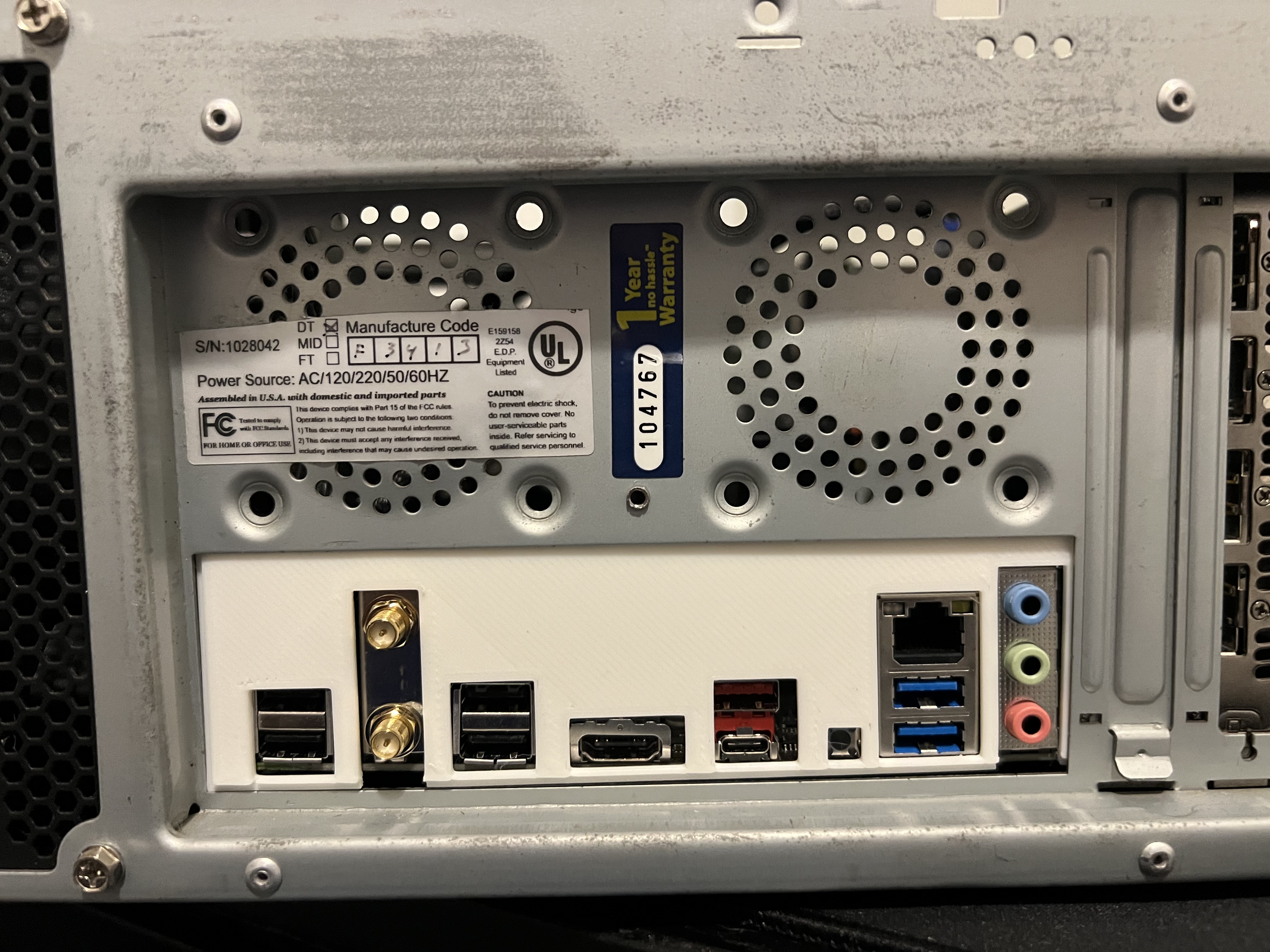 gigabyte b550 ud ac io shield