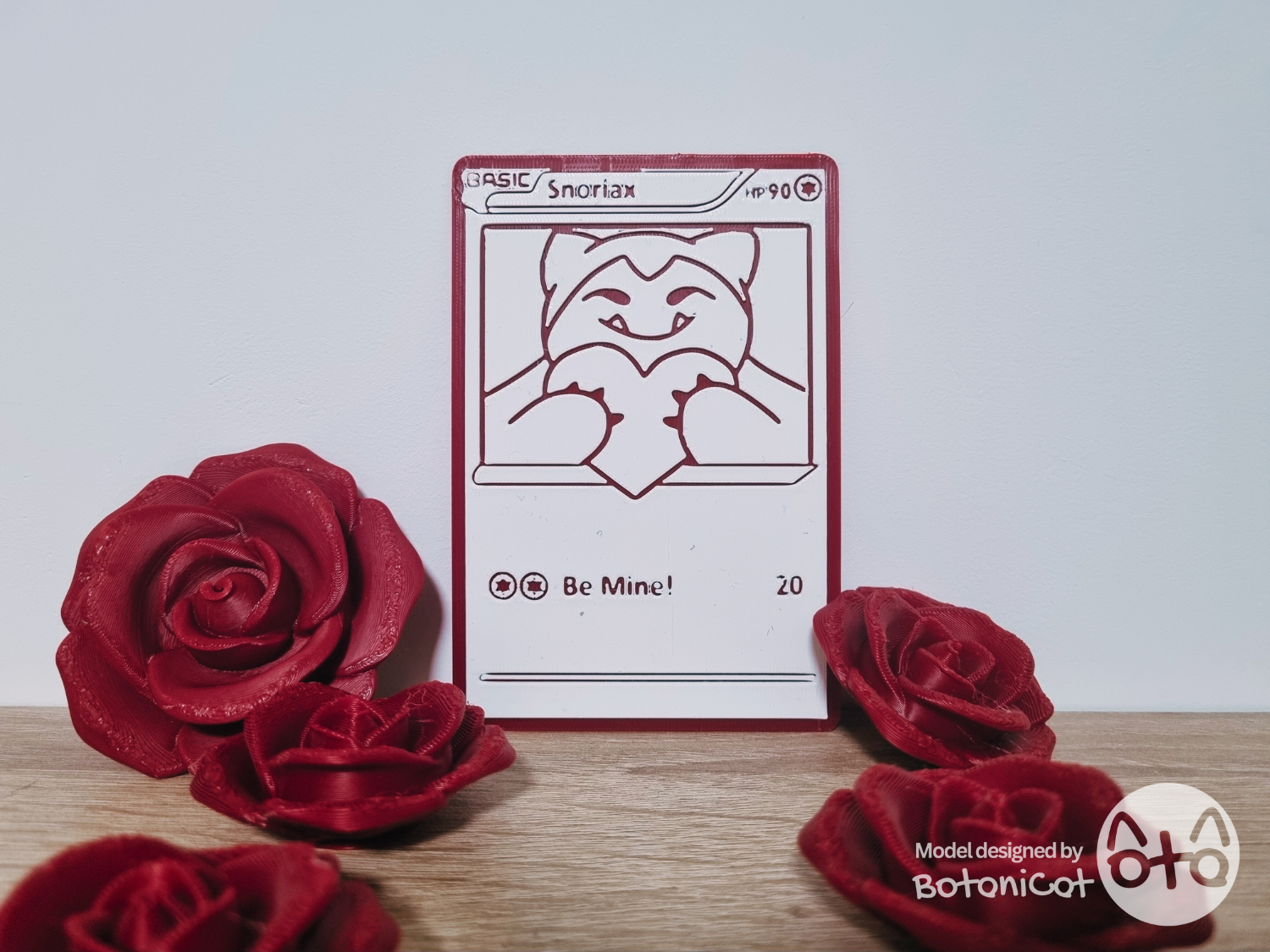 Snorlax Custom Valentines Card - “Be Mine!”