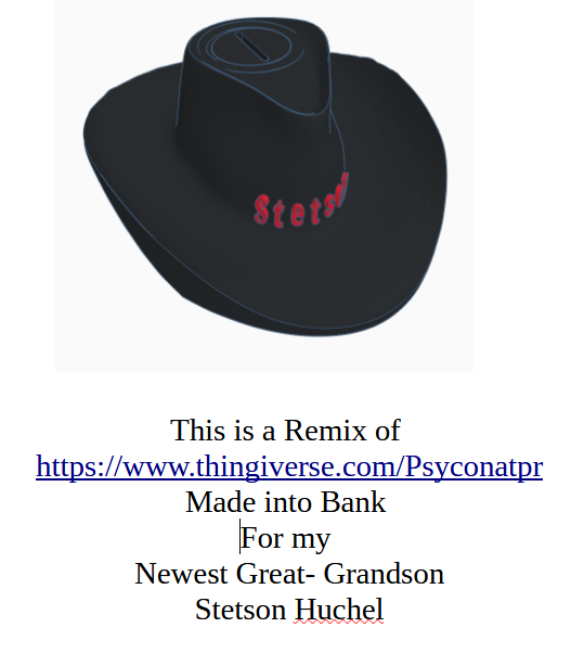 Stetson Cowboy Hat Bank