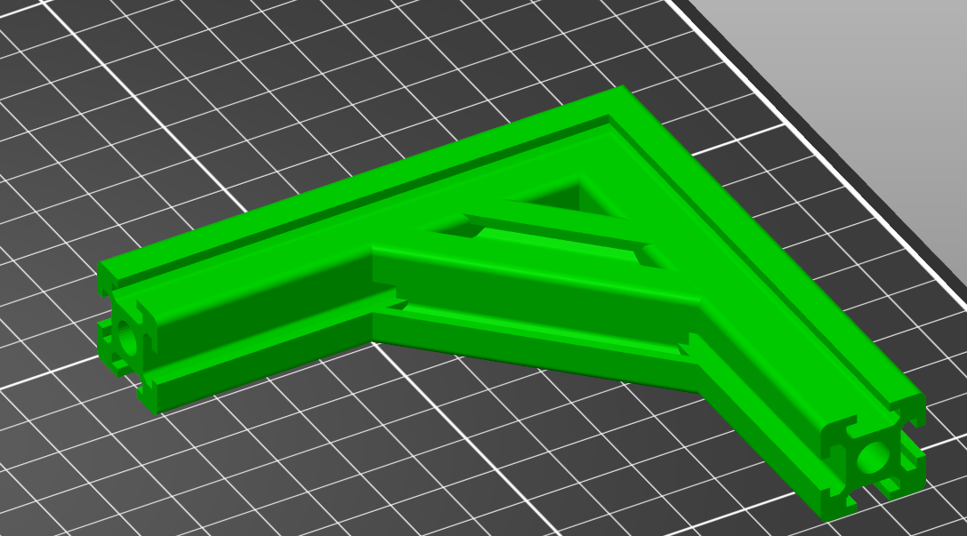 Extruded aluminum profile angel 100mm