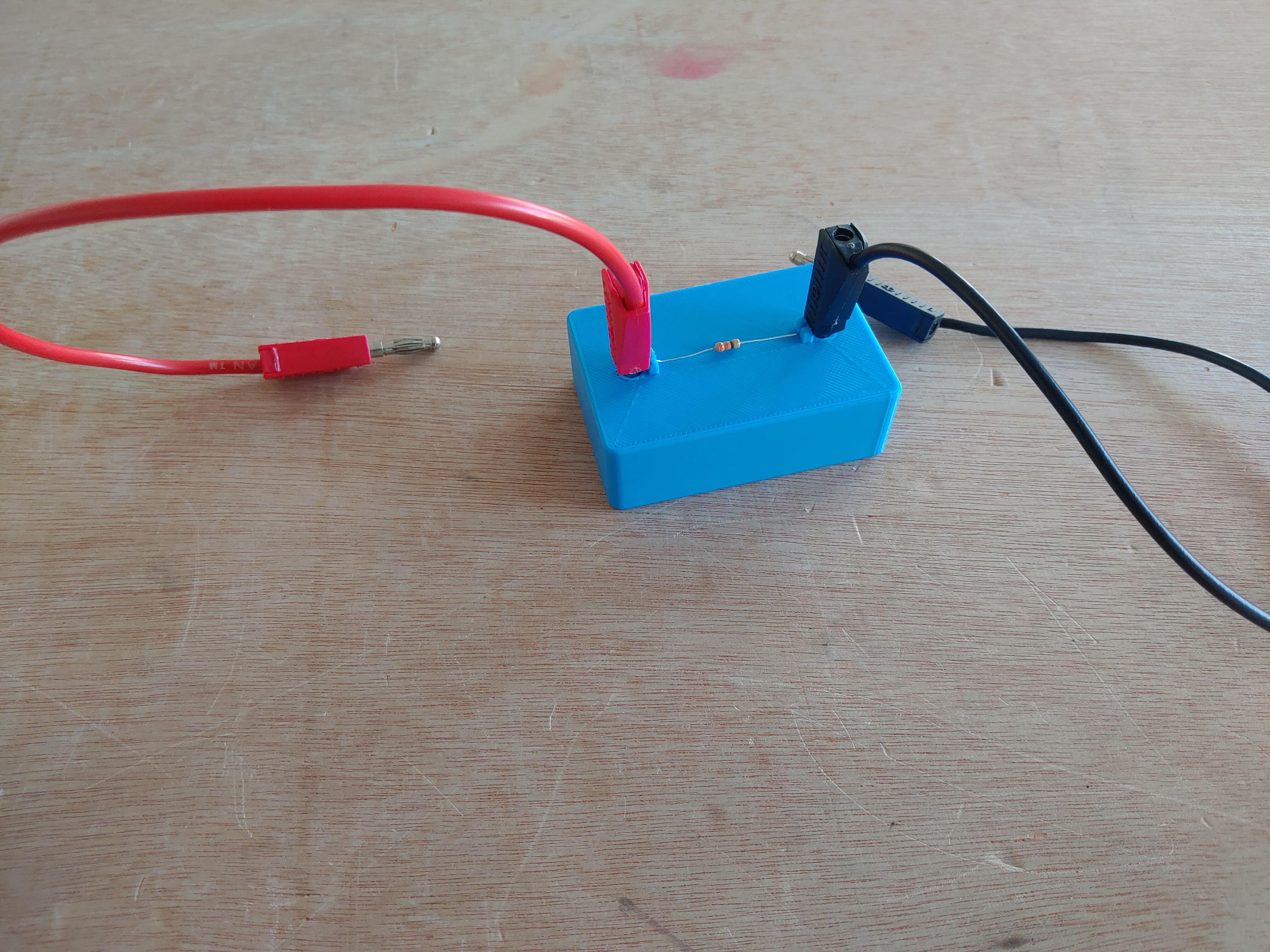 Resistor holding box