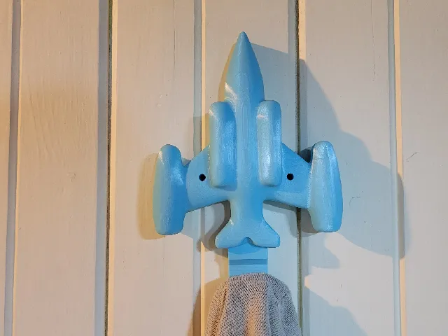 Fighter Jet - Airplane unique wall hook - for coats, towels, keys, leashes, and bags