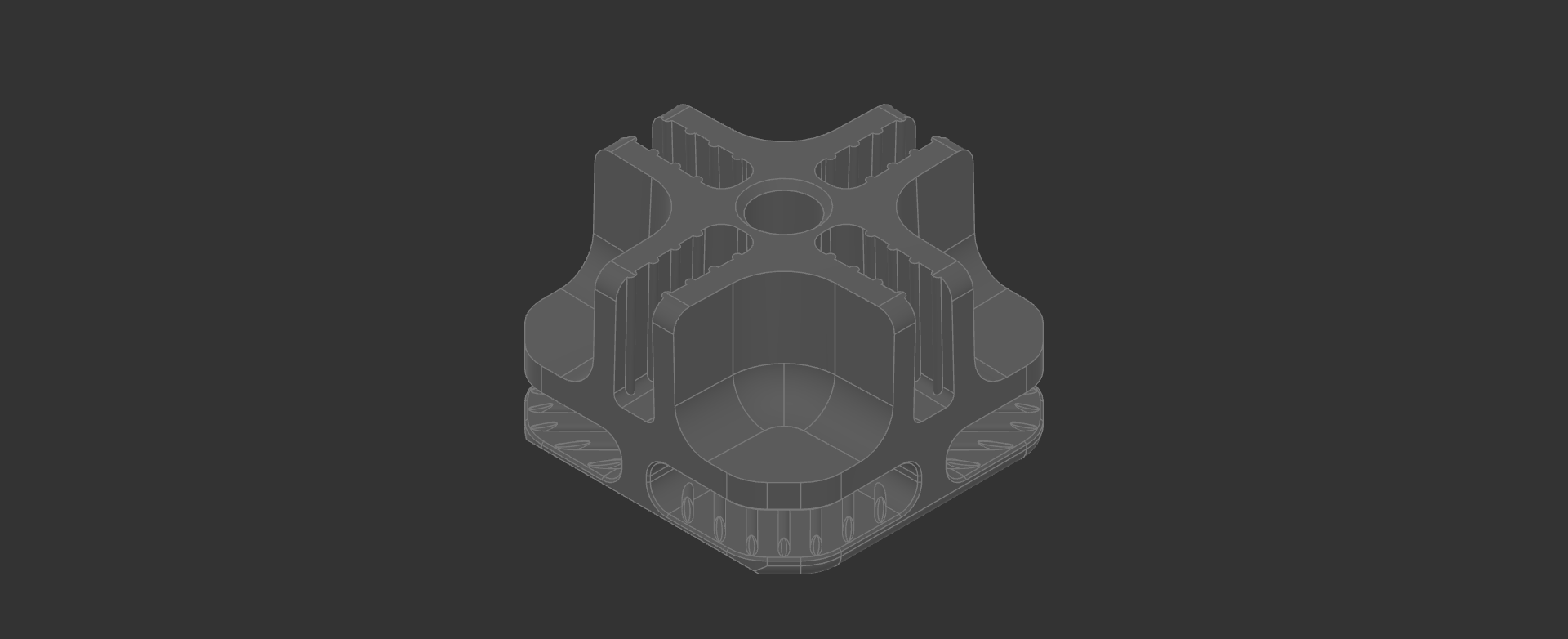 Wire Grid Shelving Node