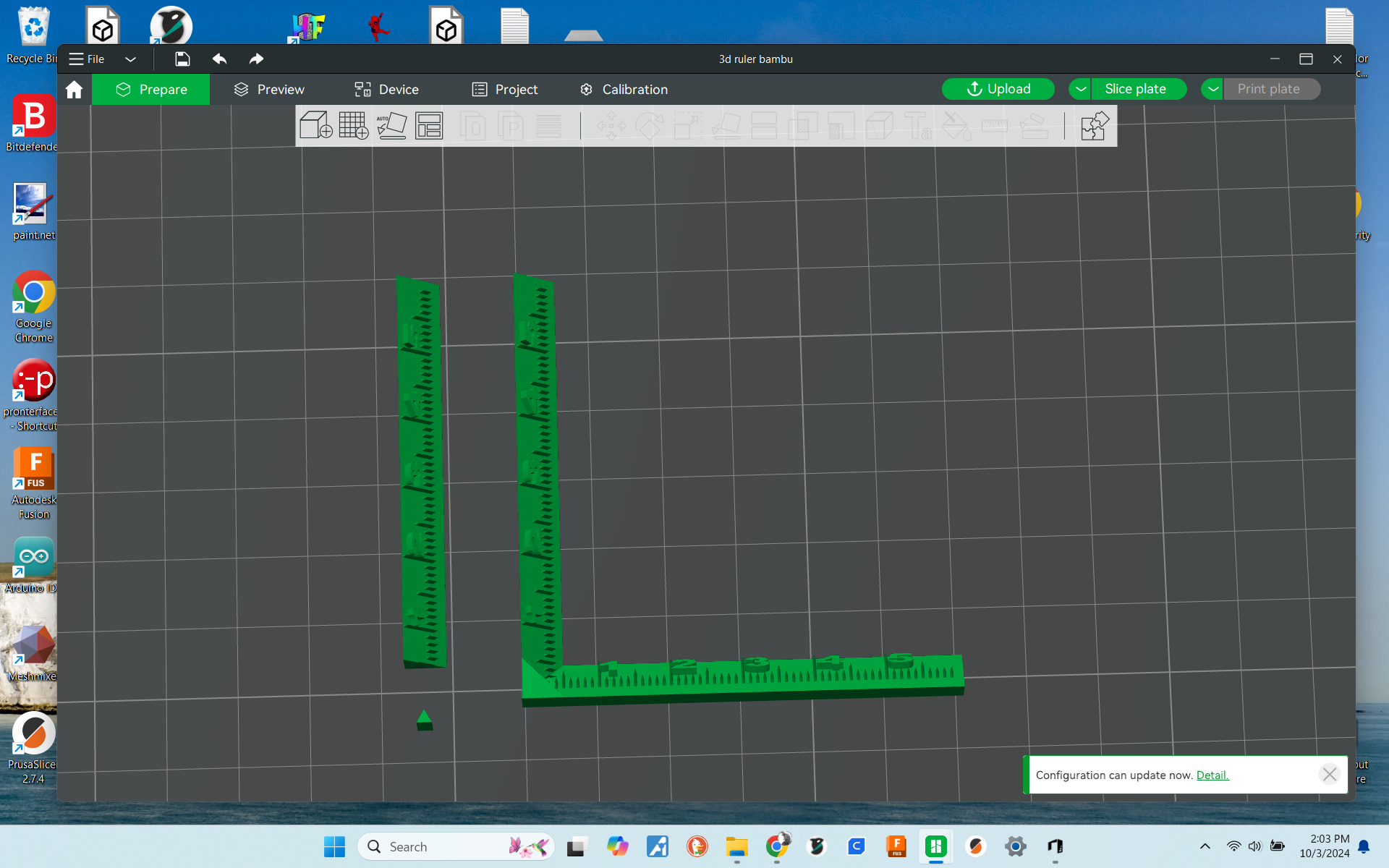 3d reference ruler (imperial) — miniatura 2
