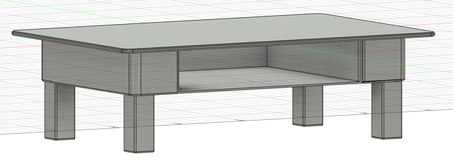 Coffee Tabel With drawer for doll house