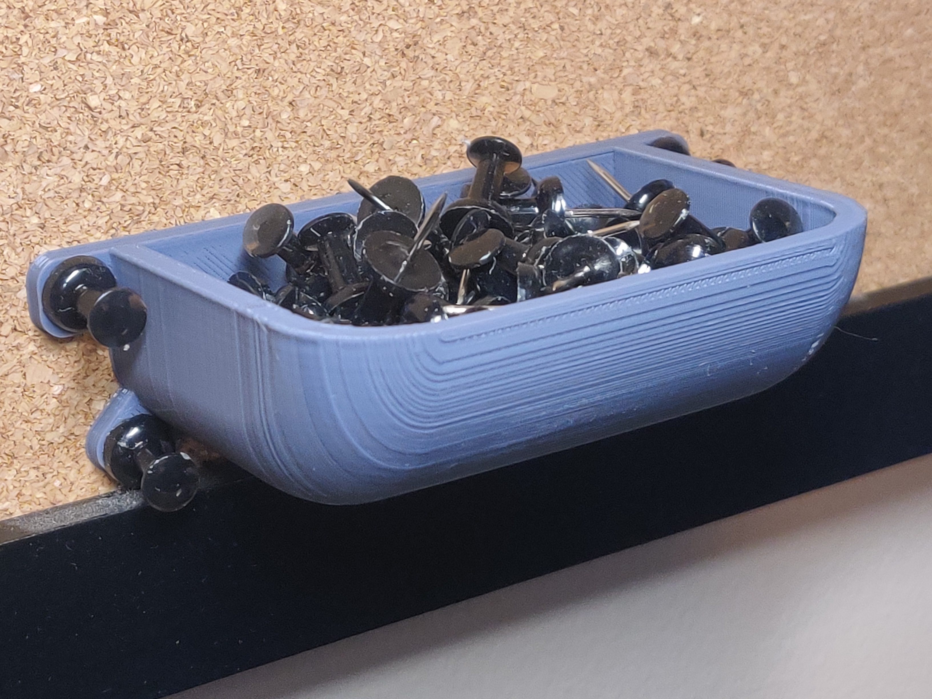 Bulletin Board Pushpin Dish