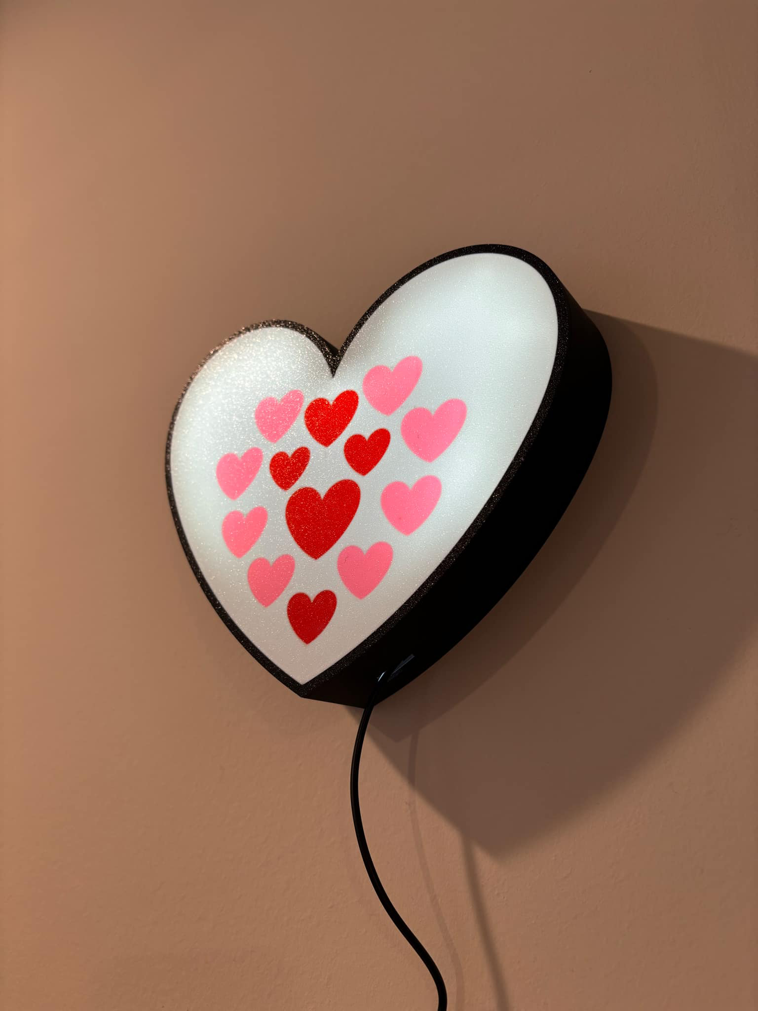 Valentine's day heart light box