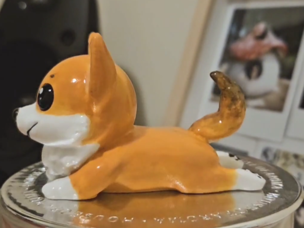 Miniatura 2 do modelo 3D Cute Corgi Sploot