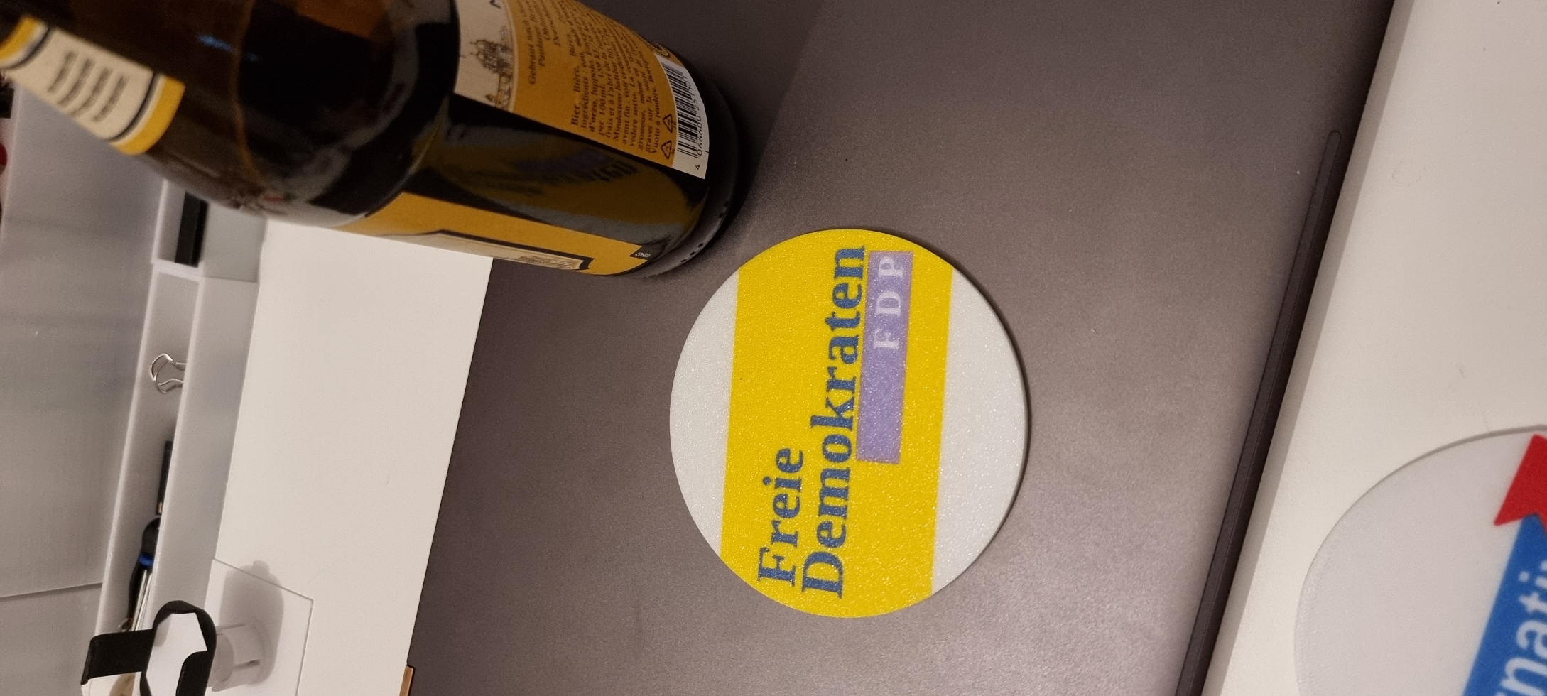 FDP Bierdeckel, Untersetzer, FDP beer mats, coasters, underlay