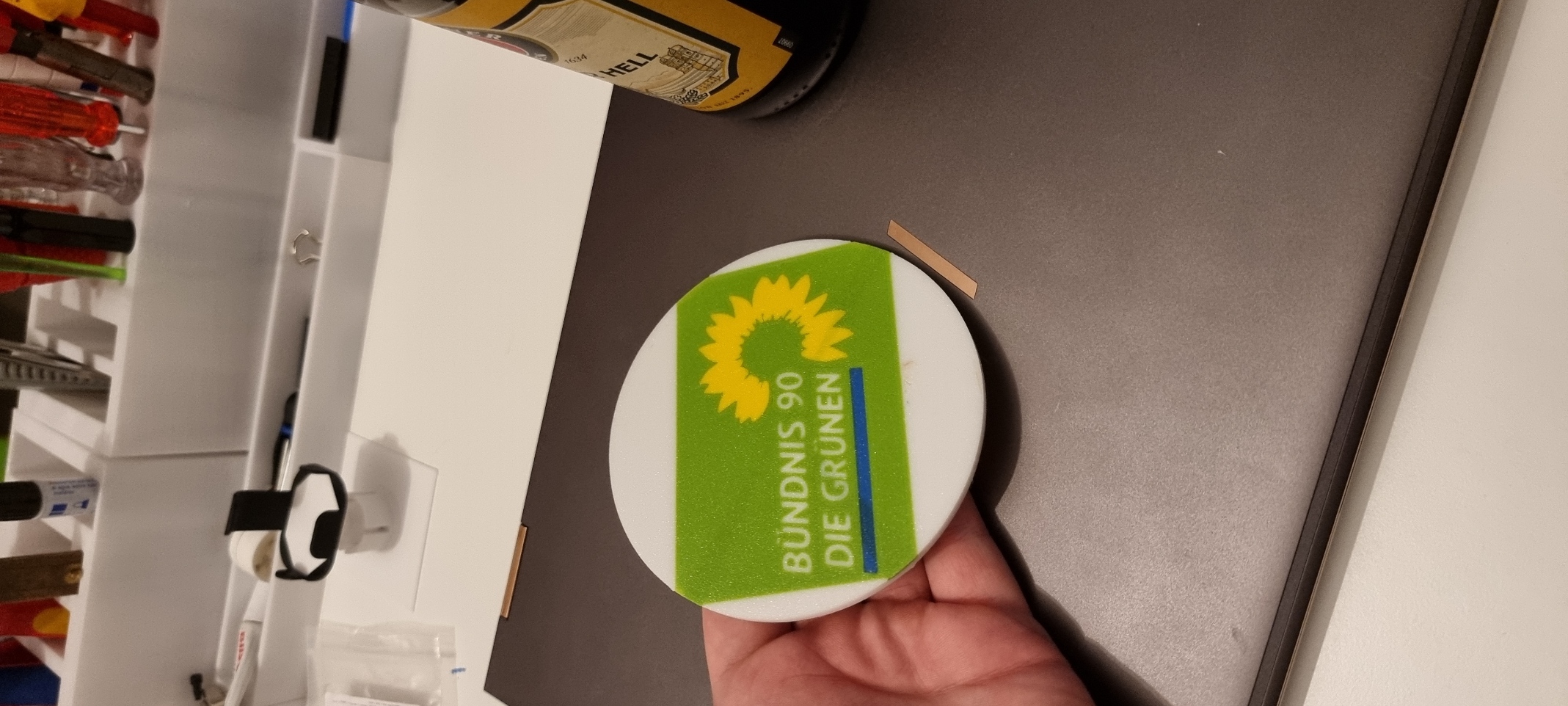Bündnis 90, Grünen Bierdeckel, Untersetzer, Unterleger 110mm beer mats, coasters, underlay 110mm