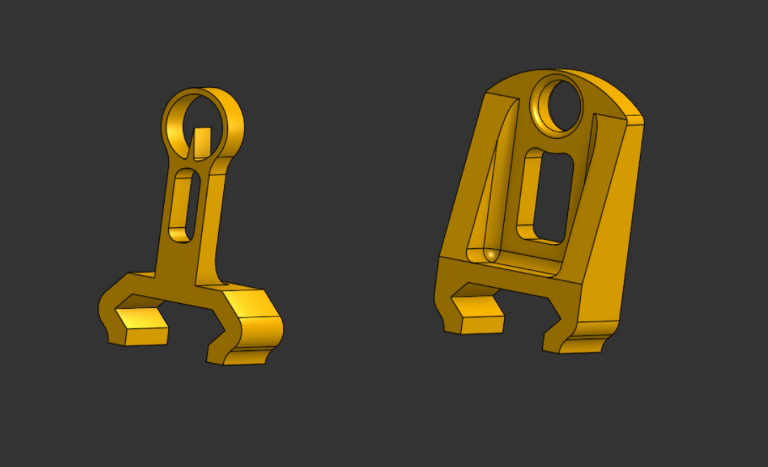 Extremely Tight Friction Fit Ironsights