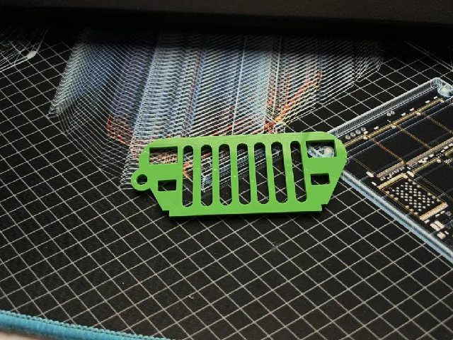 Jeep YJ Keyring