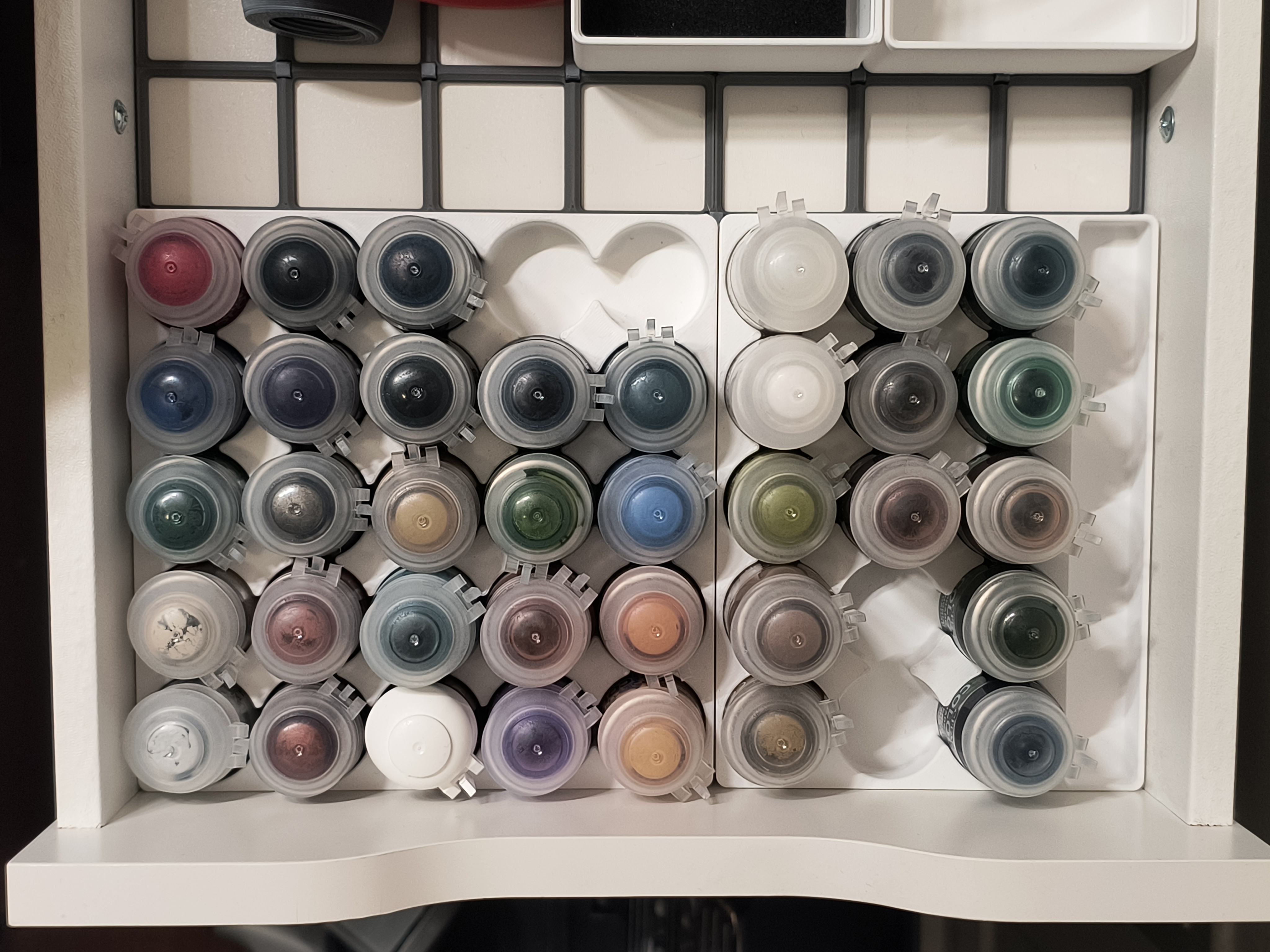 Gridfinity Citadel and Proacryl Paint Holders