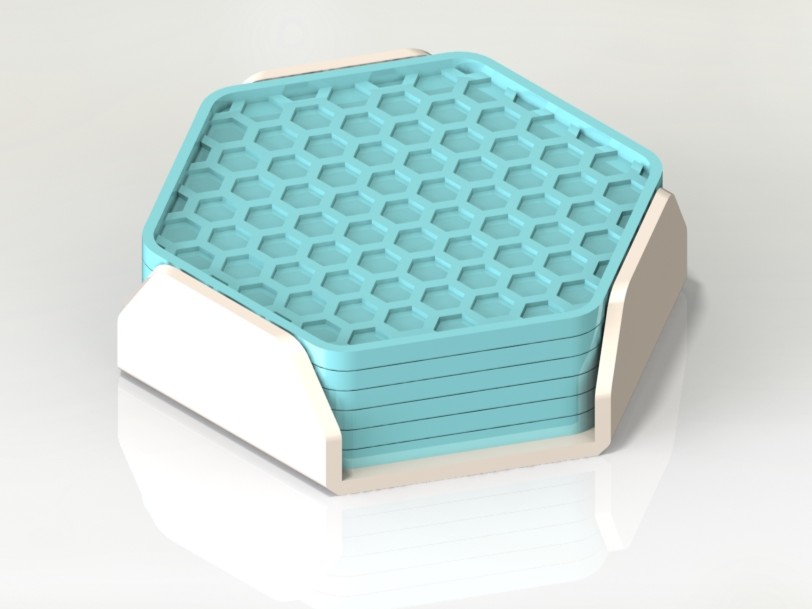 Coaster Set (Hex Shape)