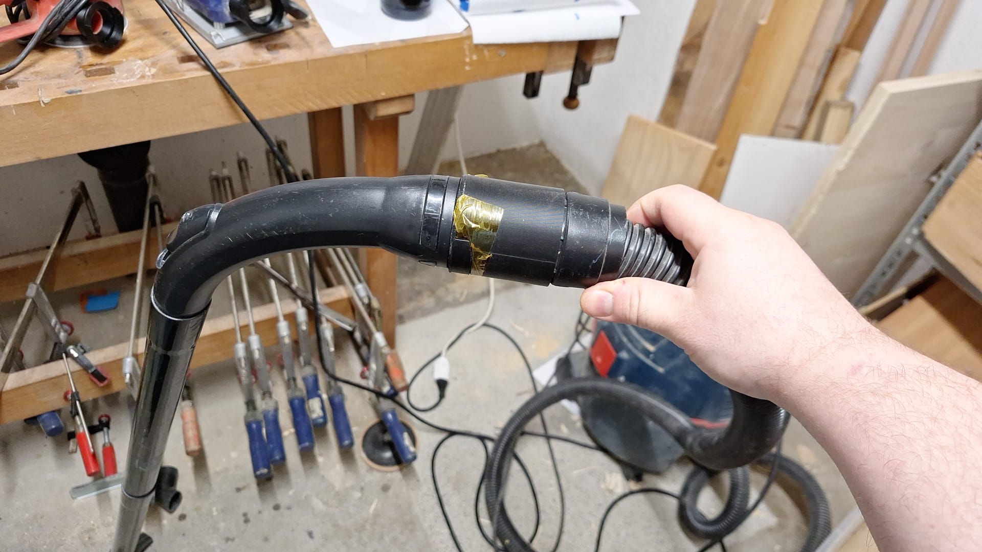Bosch Professional GAS 20L SFC to Sanders, easy connection