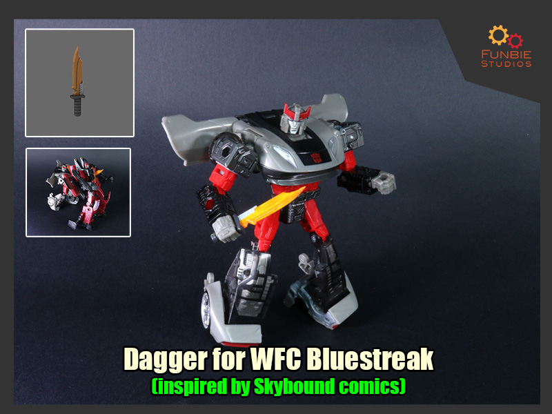 Dagger for Transformers WFC Bluestreak (Inspired by Skybound comics)
