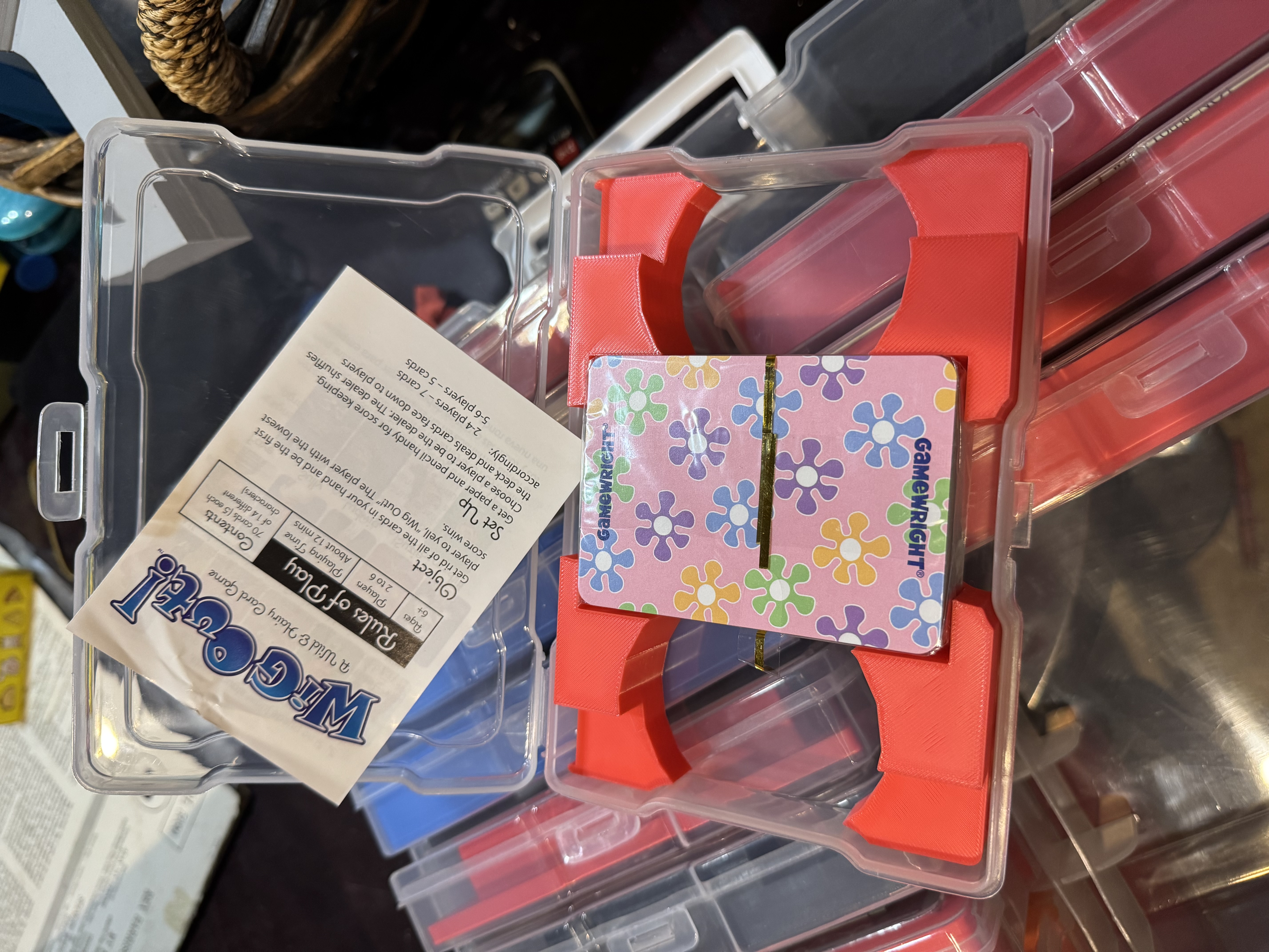 Wig Out card game Photo Caddy