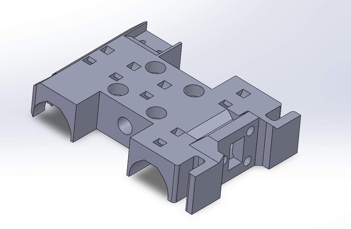 X Carriage backplate for PCB Klicky