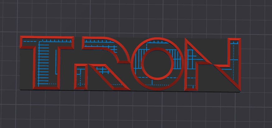 Miniatura 3 do modelo 3D Tron Logo