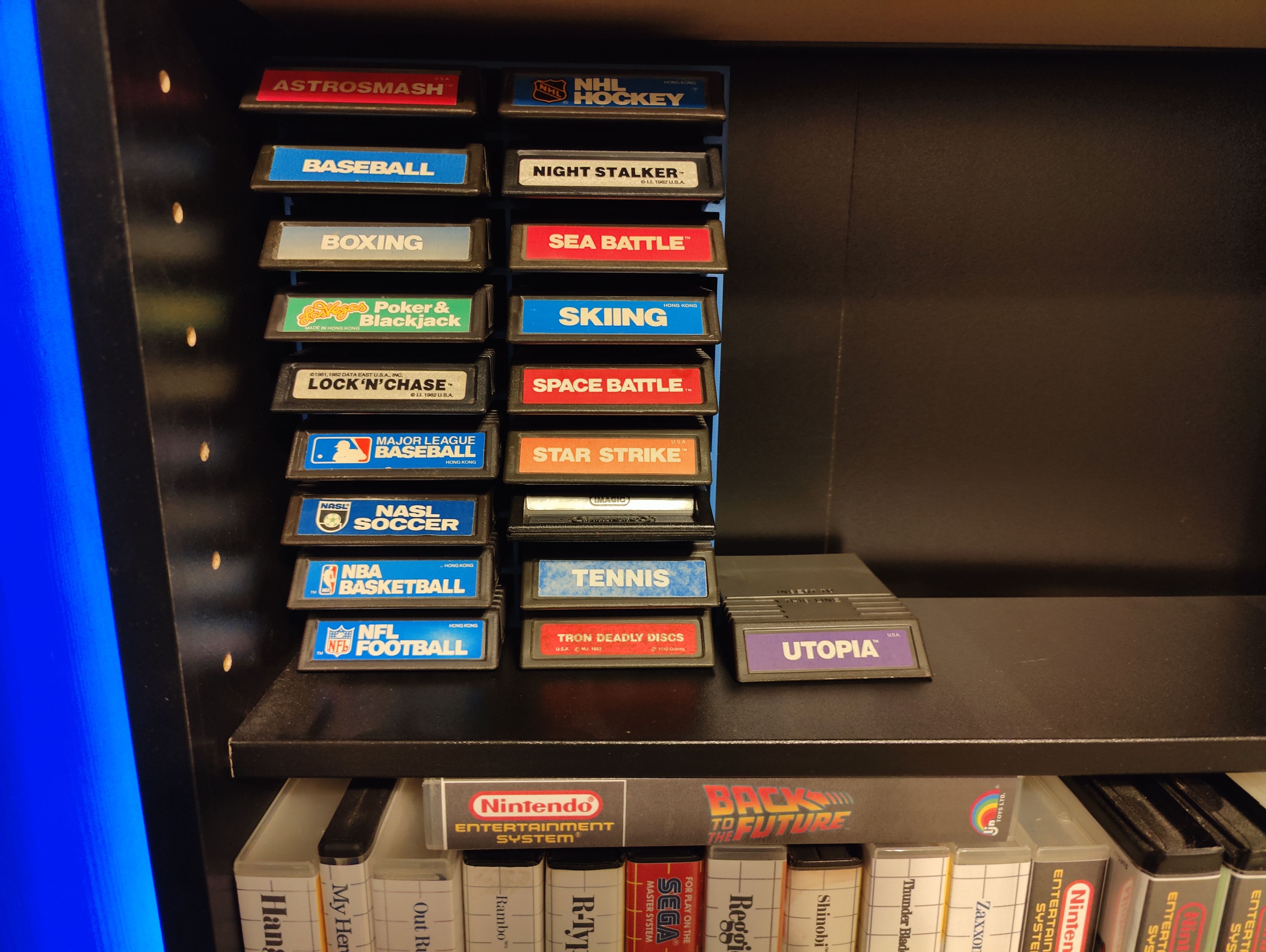 Intellivision cartridge rack