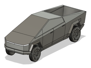Tesla Cybertruck with suspension, without supports